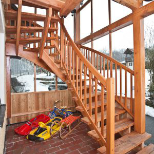 Außentreppe aus Holz 2