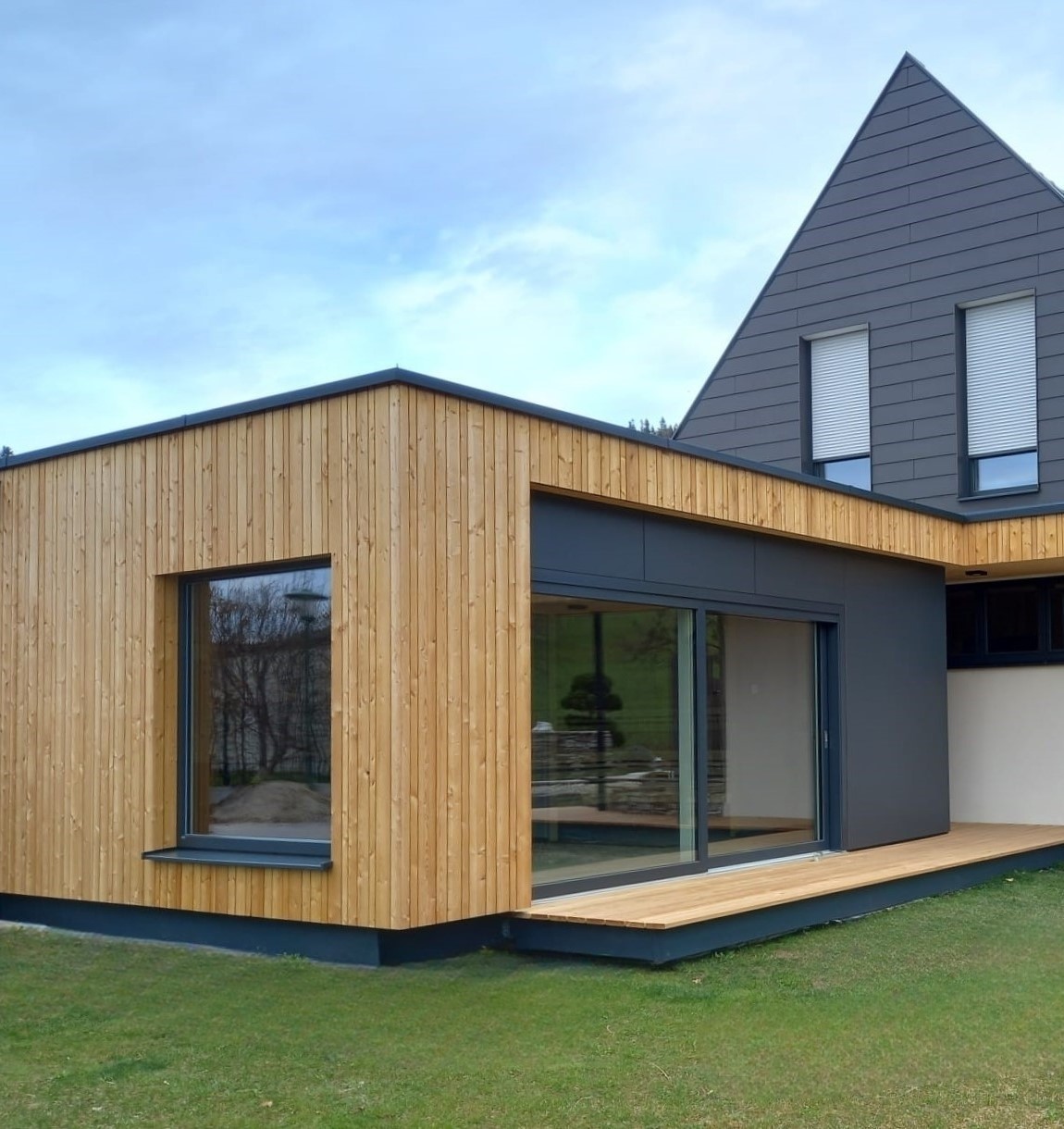 Gartenhaus, TinyHaus, Sauna, Stiegen, Treppen, Texing, Holz100, Thoma, Zubau, Wellness