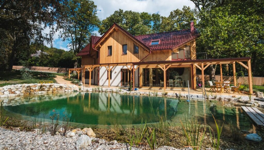 Vollholzhaus ohne Leim gesund wohnen mit Holz100