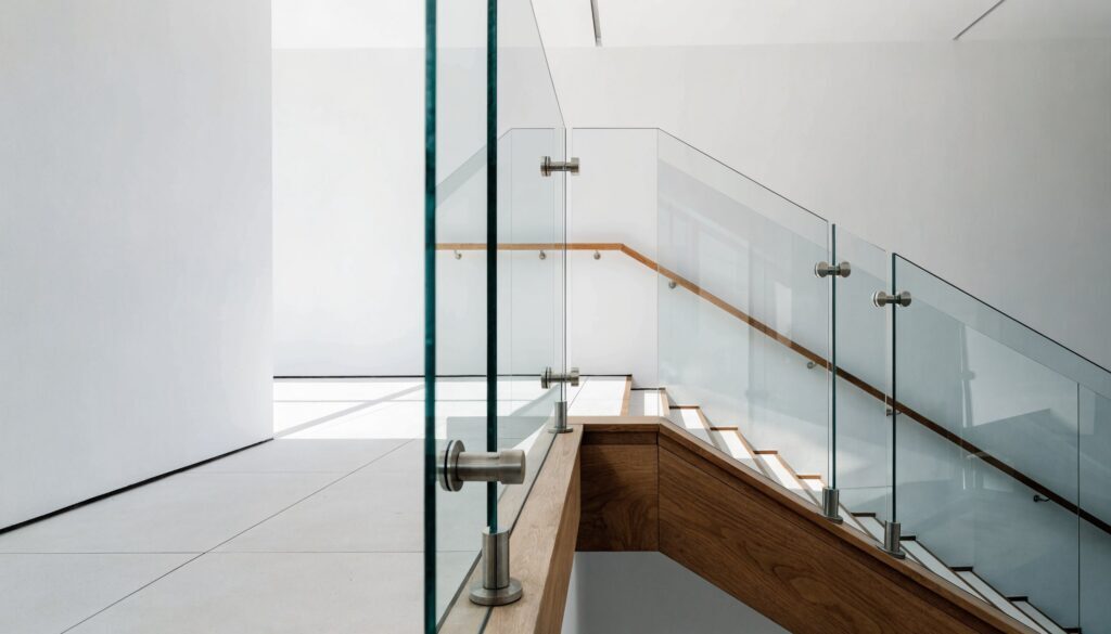Glasgeländer an Treppe und Terrasse – Glasgeländer